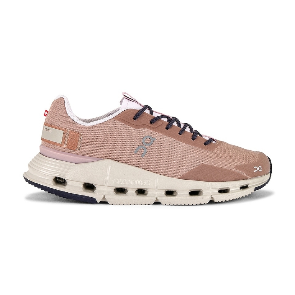 On Cloudnova Form Sneaker in Rosebrown & Orchid